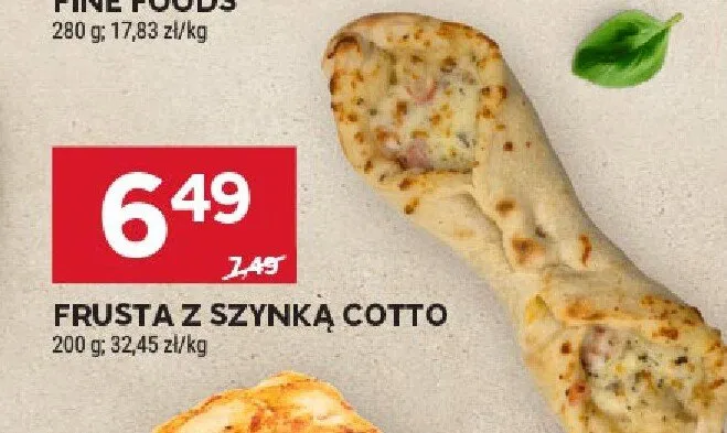 Frusta z szynką cotto promocja w Stokrotka