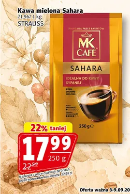 Kawa mielona Sahara MK Café promocja w Prim Market