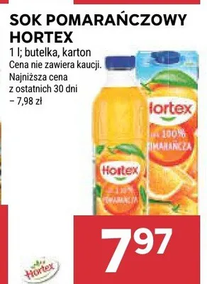 Sok pomarańczowy butelka, karton promocja w Stokrotka