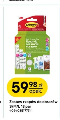 Zestaw rzepów do obrazów S/M/L Command promocja w Castorama
