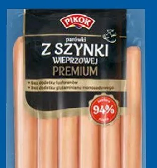 Parówki z szynki wieprzowej premium Pikok promocja w Lidl