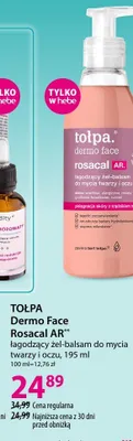 Łagodzący żel-balsam do mycia twarzy i oczu Tołpa Dermo Face Rosacal AR promocja w Hebe
