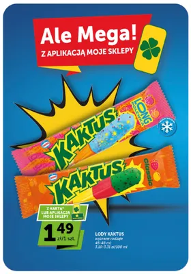 Lody Kaktus Classic promocja w Groszek