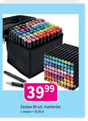 Zestaw markerów 80 szt. promocja w Drogerie Polskie