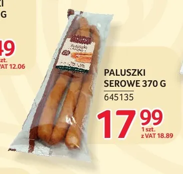 Paluszki serowe Zielińscy promocja w Selgros