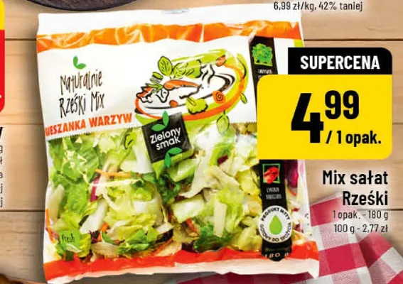Mix sałat Rześki Zielony Smak promocja w POLOmarket