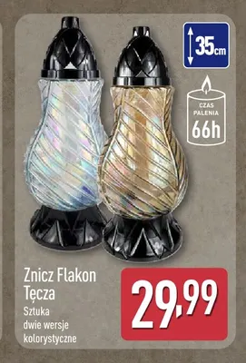 Znicz Flakon Tęcza promocja w Aldi