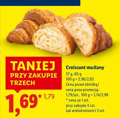 Croissant maślany promocja w Lidl