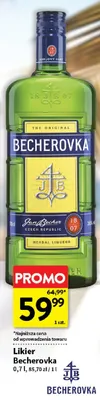Likier Becherovka Original promocja w Intermarche