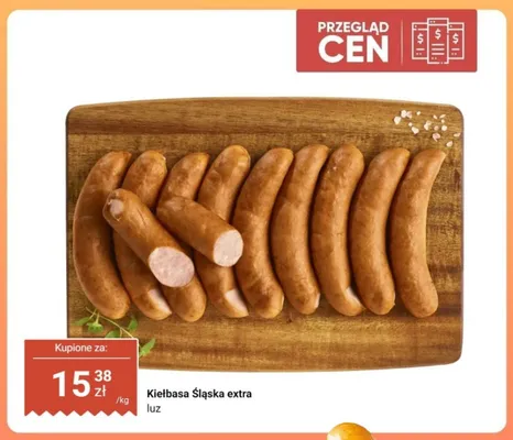 Kiełbasa Śląska extra luz promocja w Dino