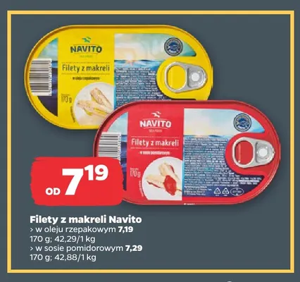 Filety z makreli w sosie pomidorowym Navito promocja w Netto