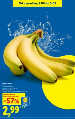 Banany luzem promocja w Lidl