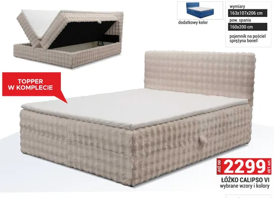 Łóżko Calipso VI promocja w Merkury Market