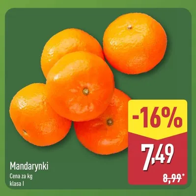 Mandarynki promocja w Aldi