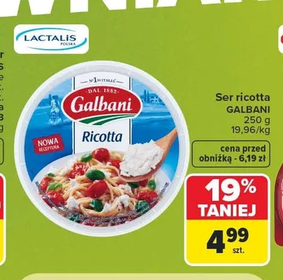 Ser ricotta Galbani promocja w Carrefour Market