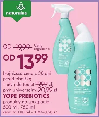 Płyn do sprzątania YOPE PREBIOTICS produkty do sprzątania, 500 ml, 750 ml promocja w Makro