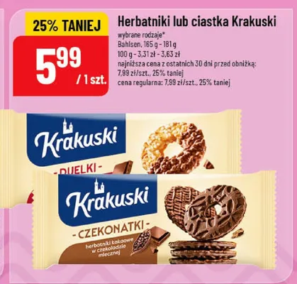 Herbatniki lub ciastka Krakuski promocja w POLOmarket