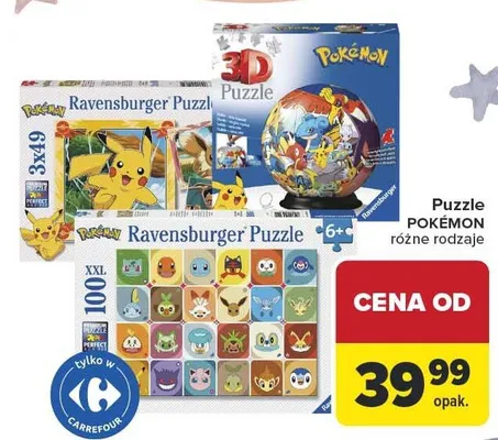 Puzzle POKÉMON promocja w Carrefour
