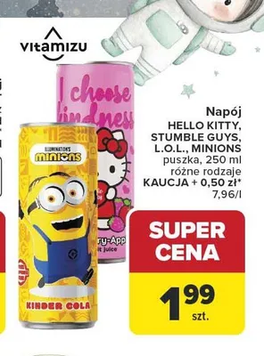 Napój Vitamizu puszka promocja w Carrefour