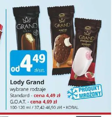 Lody Grand Standard promocja w Marketvita
