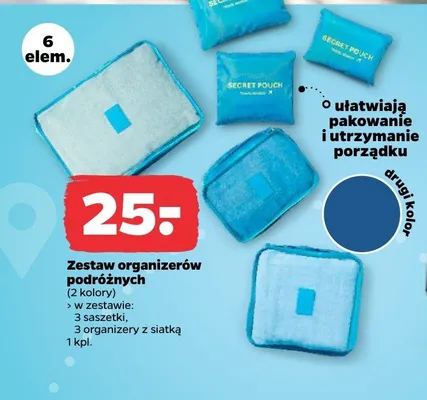 Zestaw organizerów podróżnych promocja w Netto