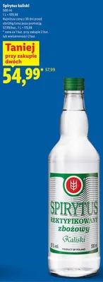 Spirytus kaliski Lidl promocja w Lidl
