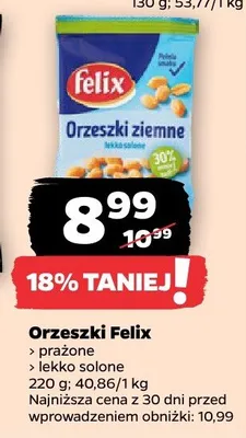 Orzeszki ziemne prażone lekko solone promocja w Netto