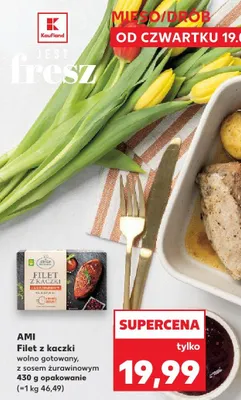 Filet z kaczki wolno gotowany, z sosem żurawinowym promocja w Kaufland