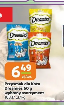 Przysmak dla kota Dreamies promocja w Gama