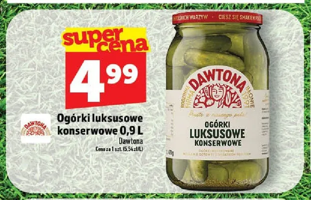 Ogórki luksusowe konserwowe Dawtona promocja w TOPAZ