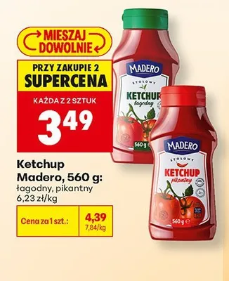Ketchup pikantny Madero promocja w Biedronka