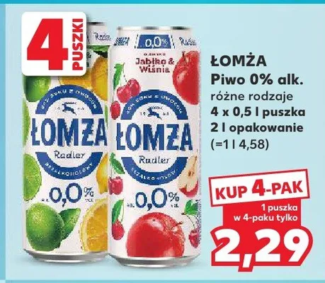 Piwo 0% alk. promocja w Kaufland