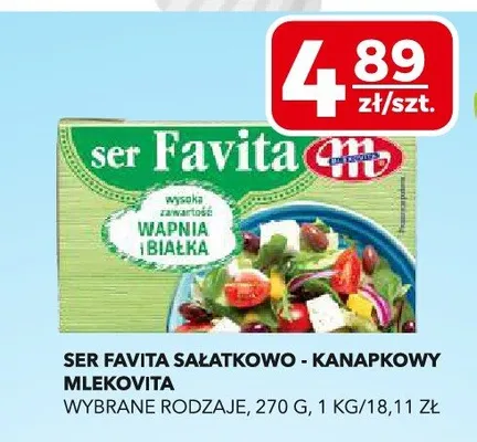 Ser sałatkowo - kanapkowy mlekovita promocja w Top Market