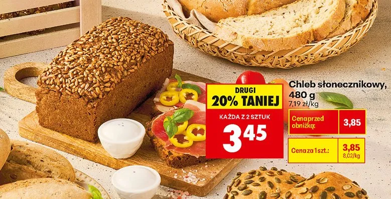 Chleb słonecznikowy promocja w Biedronka