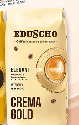 Kawa ziarnista Eduscho Crema Gold promocja w Prim Market
