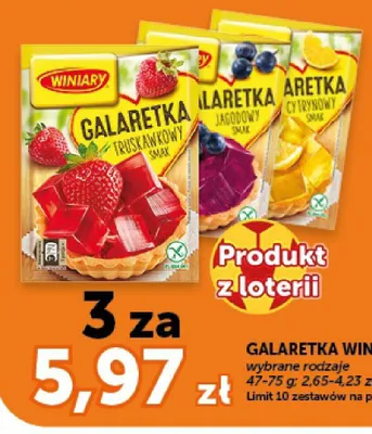 Galaretka o smaku cytrynowym Winiary promocja w Groszek