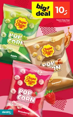Popcorn Chupa Chups o smaku karmelowym promocja w Dealz
