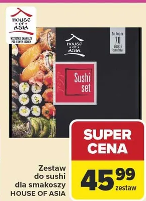 Zestaw do sushi dla smakoszy House of Asia promocja w Carrefour Market