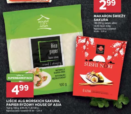 Papier ryżowy House of Asia promocja w Stokrotka