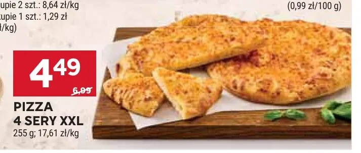 Pizza 4 sery XXL promocja w Stokrotka