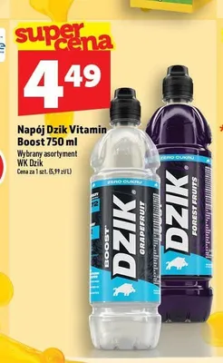Napój Dzik Vitamin Boost Forest Fruits 750 ml promocja w TOPAZ