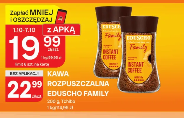 Kawa rozpuszczalna Eduscho Family promocja w Chorten