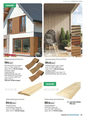 Deska elewacyjna sosnowa profil Softline, klasa A/B promocja w Castorama