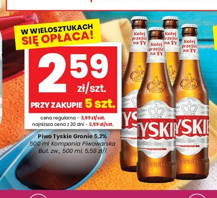 Piwo Tyskie Gronie promocja w emma MARKET