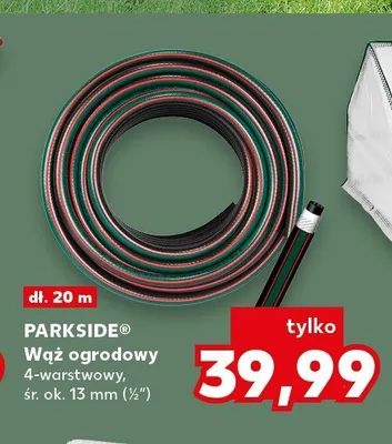 Wąż ogrodowy 4-warstwowy PARKSIDE dł. 20m śr. ok. 13mm promocja w Kaufland