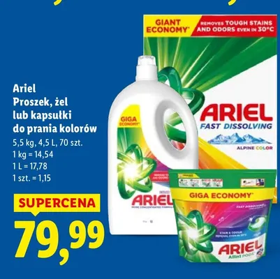Kapsułki do prania promocja w Lidl