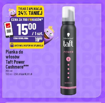 Pianka do włosów Taft Power Cashmere promocja w POLOmarket
