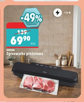 Zgrzewarka próżniowa Hoffen czarna promocja w Biedronka