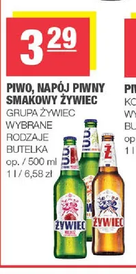 Piwo, napój piwny smakowy Żywiec promocja w SPAR