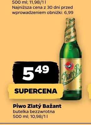 Piwo Zlatý Bažant promocja w Netto